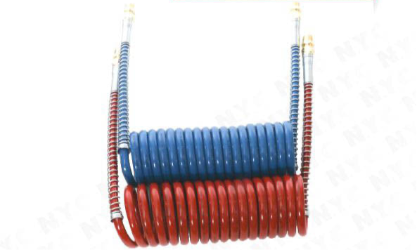 AIR COIL, SET 15 FT. RED & BLUE