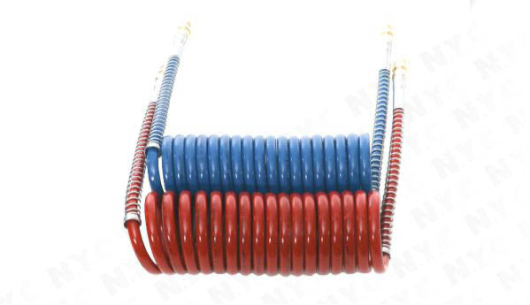 AIR COIL, SET 15 FT. RED & BLUE