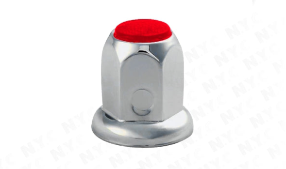 COLOR TOP, REFLECTOR NUT COVER 33MM X 2-1/8in  , COLOR RED