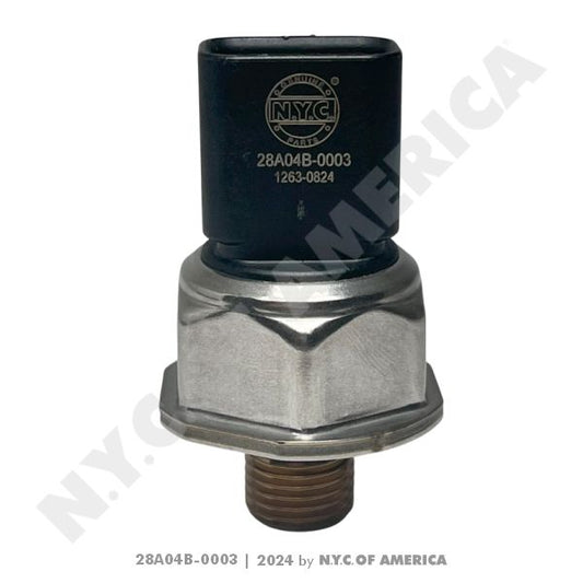 FUEL PRESSURE SENSOR CAT, FREIGHTLINER, IHC, PROSTAR, KENWORTH, PETERBILT, STERLING