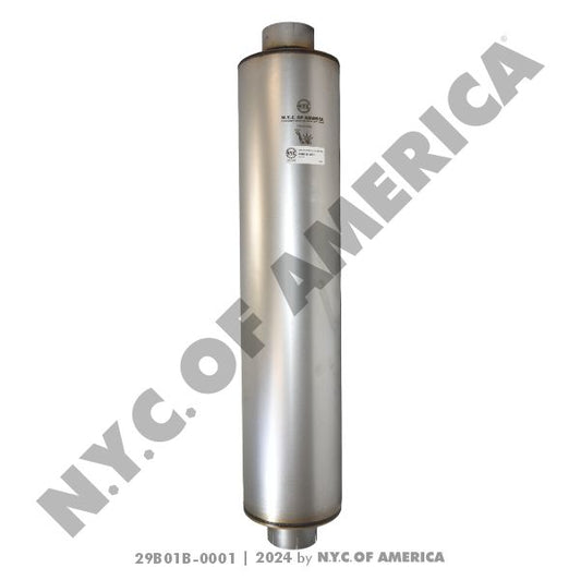 EXHAUST MUFFLER - 5in  ID x 5in  ID x 10in