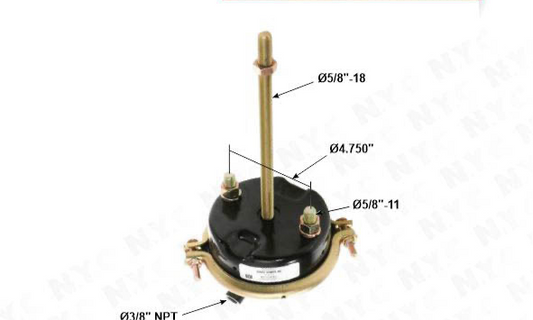 BRAKE CHAMBER, 24 SINGLE