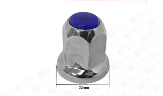 COLOR TOP, REFLECTOR NUT COVER 33MM X 2-1/8in  , COLOR BLUE