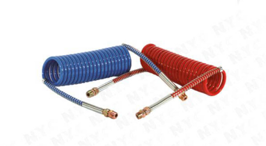 AIR COIL, SET 15 FT. RED & BLUE