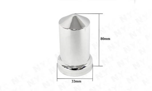 CHROME ABS NUT COVER, 33MM, H: 80MM